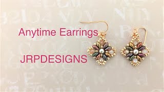 Anytime Earrings— Beginner Beading Tutorial