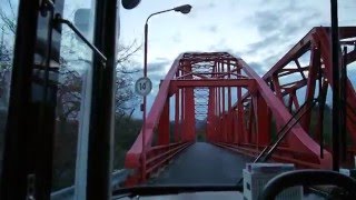 【前面展望】尾道渡船～向島支所～岩子島～向島支所【おのみちバス・岩子島循環】