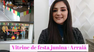 Como fazer uma vitrine de festa junina?