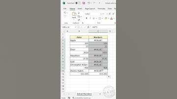 Excel formula to extract only numbers