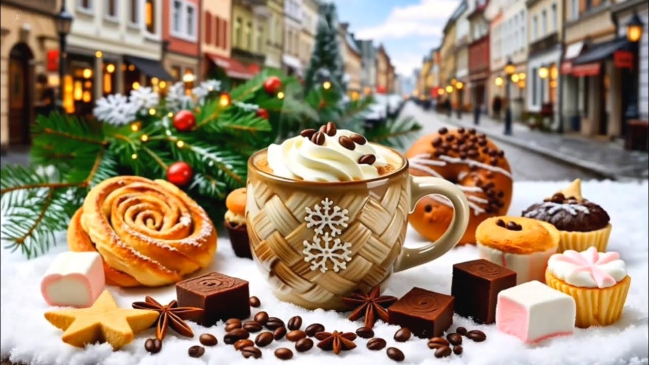 Winter Jazz Cafe ☕ Relaxing Background Music | Work, Study, Sleep | Live