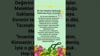 Bir Gün Melekler Mutluluğu Saklamaya Karar Vermişler