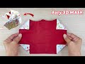 New Style Beautiful 3D Mask! DIY Face Mask Hawk Style 2021 | Easy Pattern Sewing Tutorial