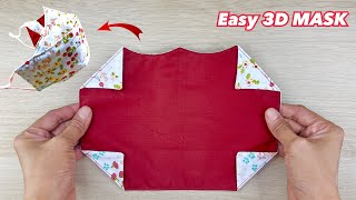 New Style Beautiful 3D Mask! DIY Face Mask Hawk Style 2021 | Easy Pattern Sewing Tutorial