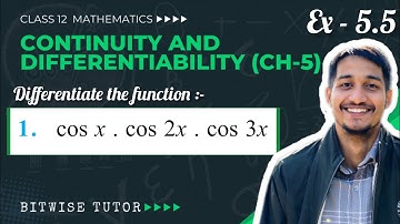cosx cos2x cos3x derivative | Differentiate cos x into cos 2x into cos 3x