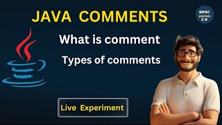 comments in java || Types of comments in java  ( HINDI) JAVA SHORT NOTES