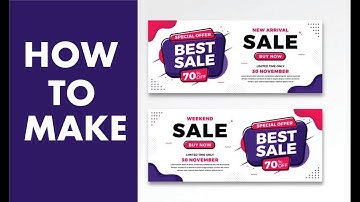 CorelDraw  -Tutorial Make A Discount Banner Design By Ahsan Sabri