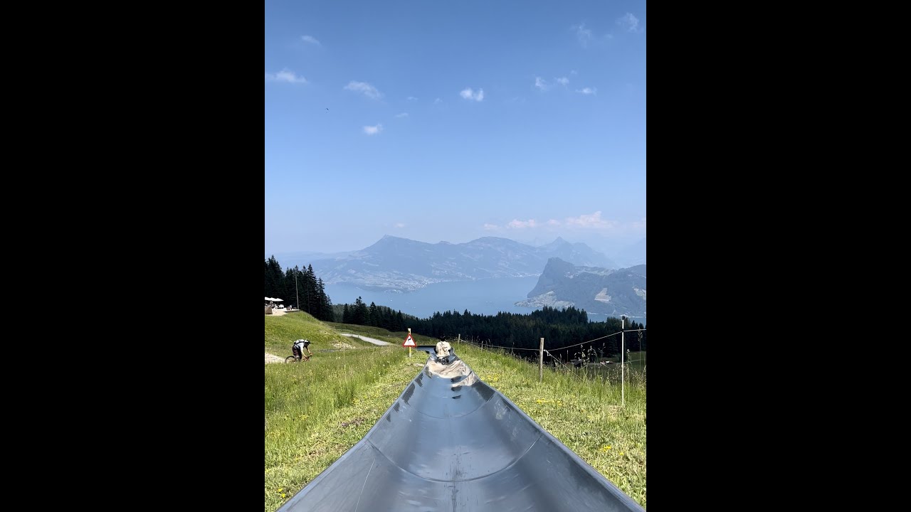 Toboggan run on the slopes of Mount Pilatus mountpilatus mountain 