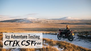 Africa Twin CRF 1100L icy adventure riding review with the CTEK CS Free - real life off road review screenshot 1