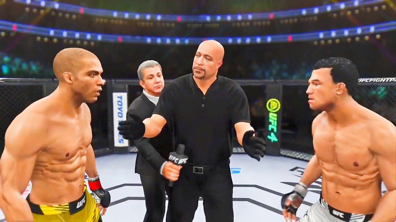 Edson Barboza vs Billy Quarantillo Full Fight - UFC 4 Simulation