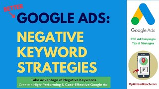 Negative Keyword Plan for better Google Ad Results  [Tutorial]