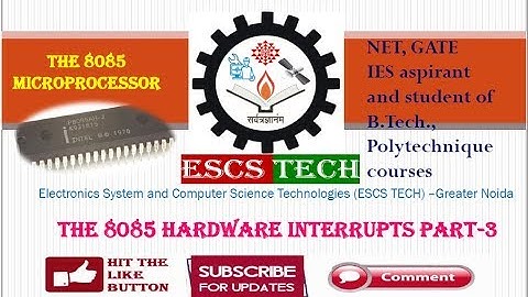 Lec-44 The 8085 Hardware interrupts Part-3