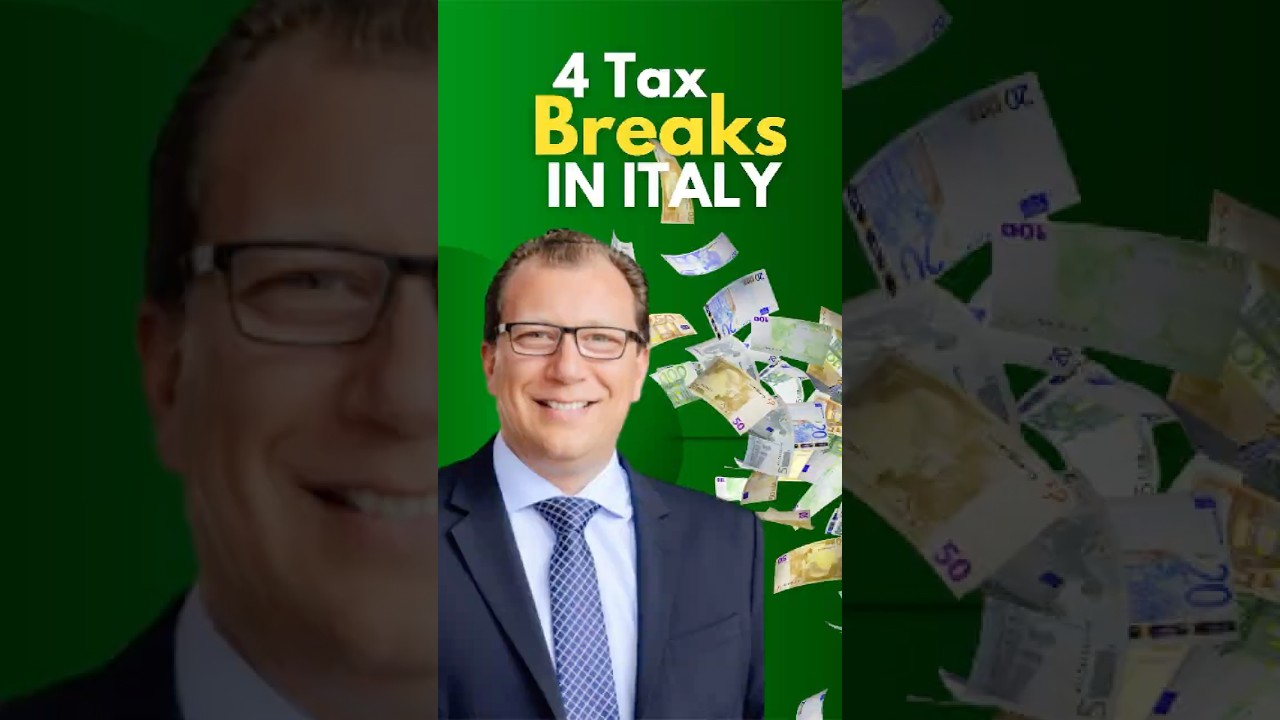 Italy Has 4 Legal Tax Breaks for Americans. Most Have Never Heard of Them. Italy Has 4 Legal Tax Breaks for Americans. Most Have Never Heard of Them.