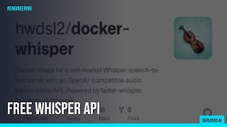 1 Docker Command Replaces Openai Whisper Api For Free