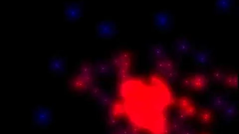 Primitive 2D "Gravity" Simulation Test