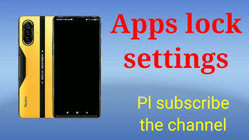 How to set app lock in redmi k40S.redmi K40S mein app lock keise kare.