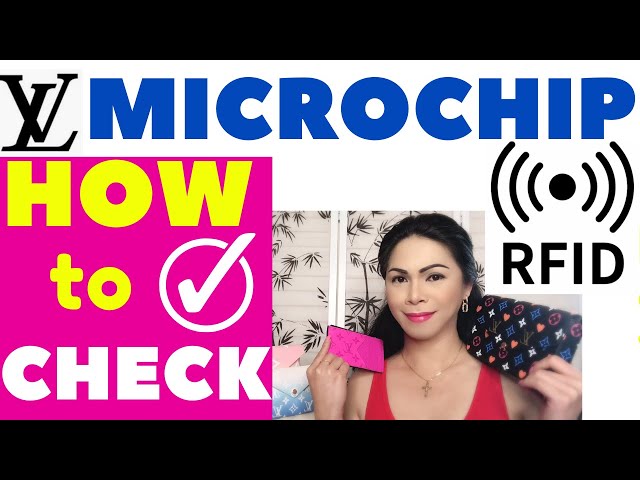 LOUIS VUITTON MICROCHIP NFC RFID TAG / HOW TO CHECK USING YOUR IPHONE ? 