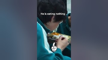 He is eating nothing 😂 | squid games