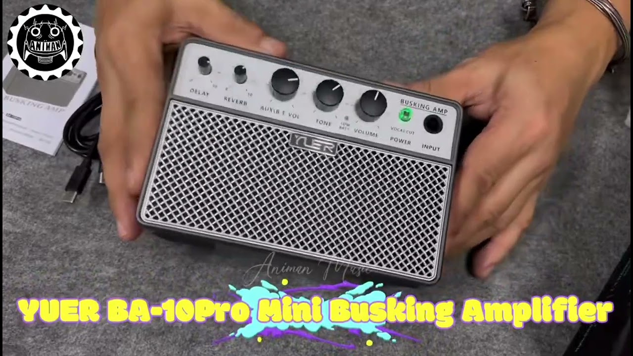 YUER BA-10Pro Mini Busking Amp Unboxing and DEMO with Acoustic Guitar and Singing