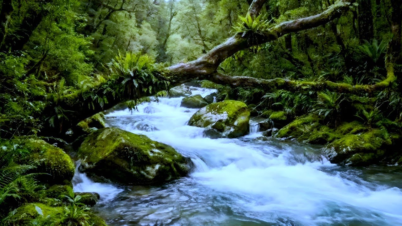 Deep Relaxation Nature Ambience | Gentle River & Birds for 3 Hours