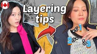 How to layer clothing in the winter and still look good (simple layering)