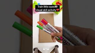 Easy visual perception game✅| Color match fun for toddlers😍#visualperception #colors #diy #activity