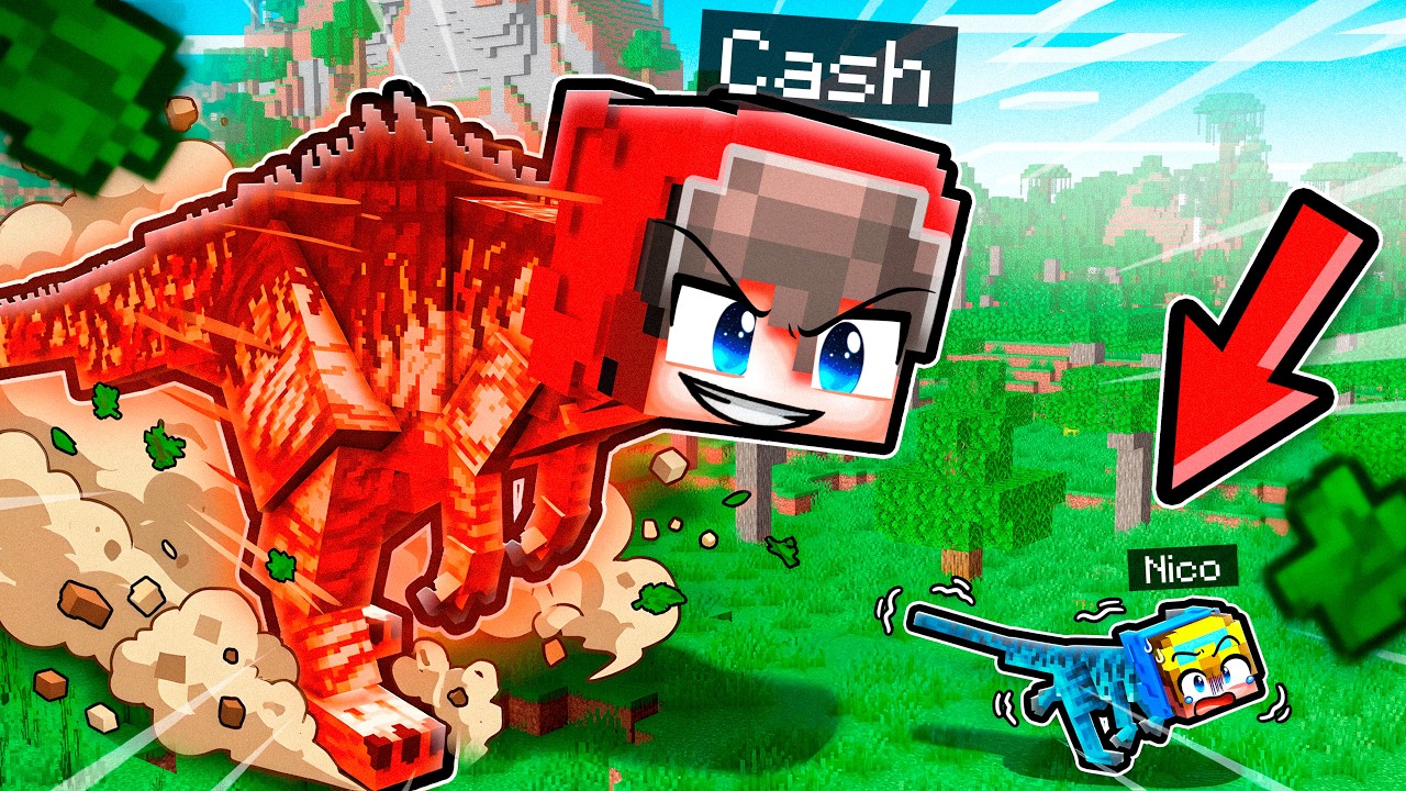 Becoming The BIGGEST DINOSAUR in Minecraft!