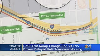 I-395 Traffic Pattern Change Postponed Due To Weather