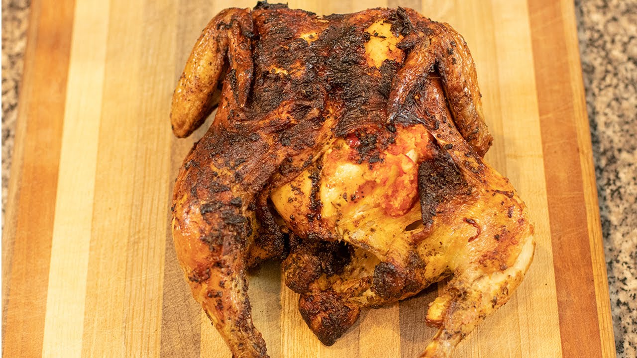 Whole-Roasted Harissa Chicken