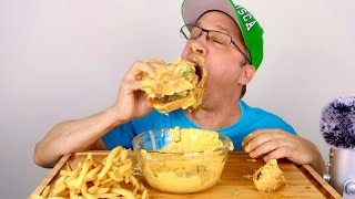 ASMR • Don’t Wipe Your Mouth Challenge • Fatburger • Feast • Mukbang 먹방 |  Eating Show !