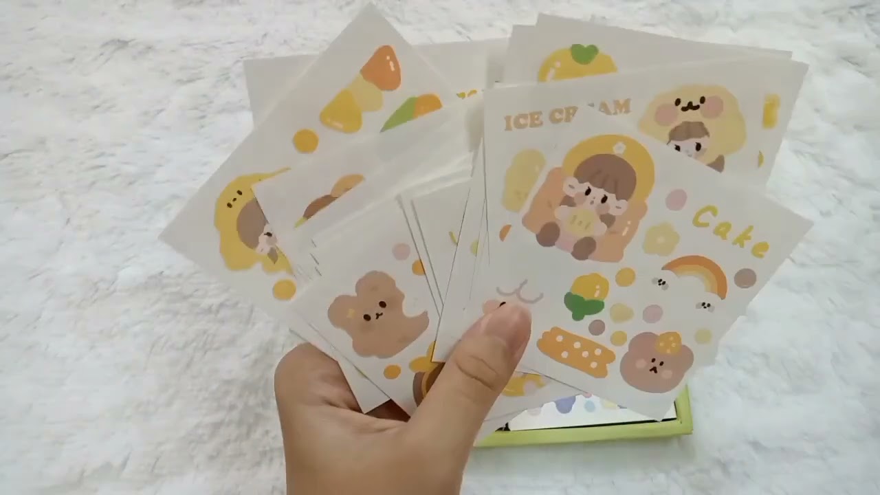 Sticker Unboxing #asmr #sticker #aesthetic #unboxing