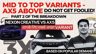Mahindra 3XO variants explained part 2 | Mahindra 3XO mid variant to top #autocritic #mahindra3xo