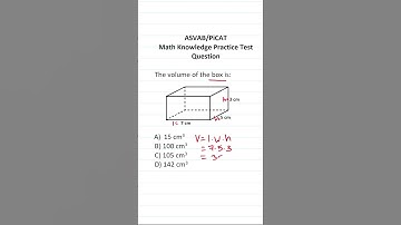 Volume: ASVAB/PiCAT Arithmetic Reasoning Practice Test Q #acetheasvab with #grammarhero #afqt
