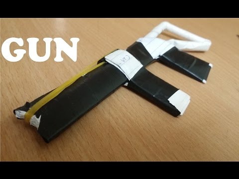 Make A Paper Gun Can Shoot Many Rubber Bands (crazyPT's Design)