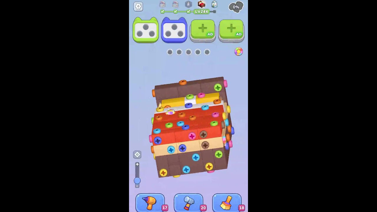 3D Bolt Master: Level 244