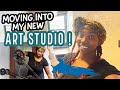 MOVING INTO MY NEW ART STUDIO |  EMPTY STUDIO TOUR | I Found The Perfect Rug | Art Studio Vlog