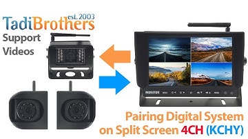 Pairing a digital wireless RV observation system  with 4 channels