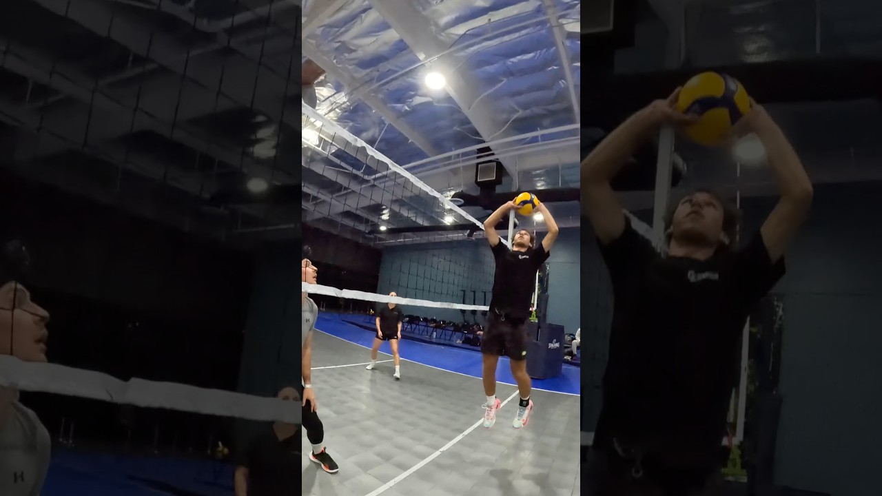 Unreal Volleyball IQ — He Pretended to Spike but Set Me Up Perfectly 😮💥
