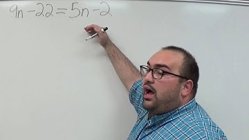 2.4 Solving Equations with Variables on Both Sides