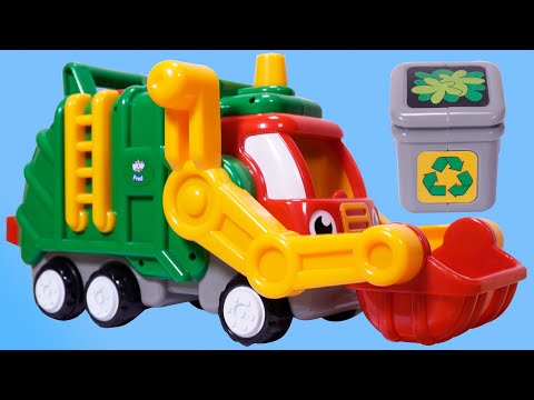 玩具拆箱：巨大的垃圾清理車玩具