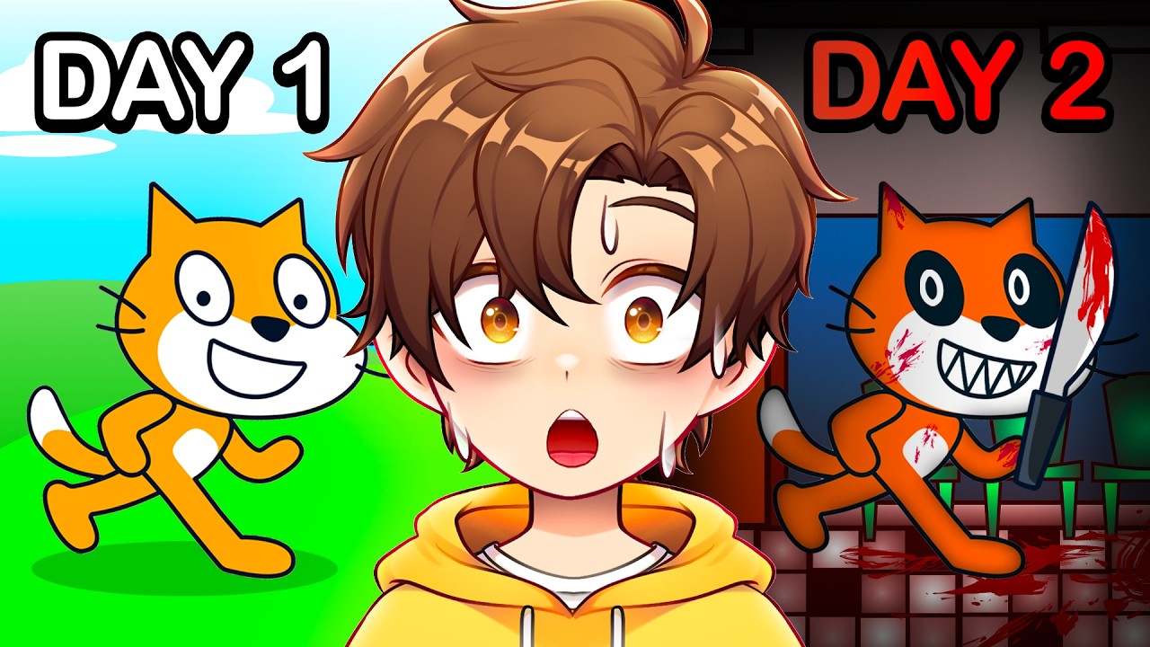SCRATCH WAS TOO SCARY.. - YouTube