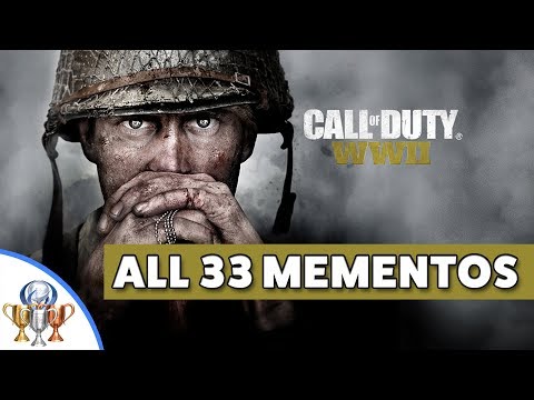 Call of Duty WW2 - All 33 Memento Collectibles Locations (Piece of History Trophy & Achievement)