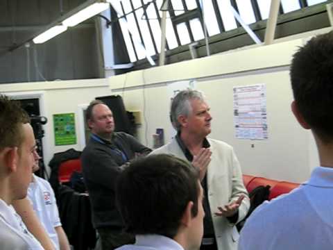 ADRIAN LEWIS, ROD HARRINGTON OF PDC VISIT STOCKPOR...