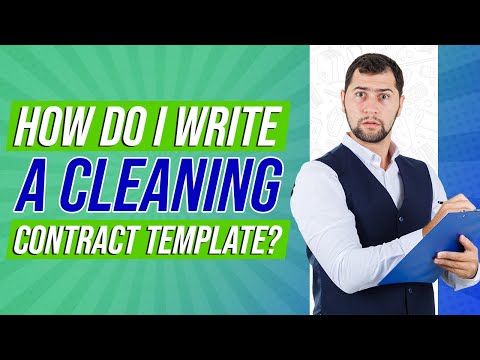 How do I write a cleaning contract template thumbnail