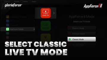 How To Select Classic Live TV Mode || Appforce II || GloriaForce || Android TV Box