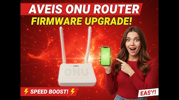 How to Upgrade Firmware for Avies Onu+Router