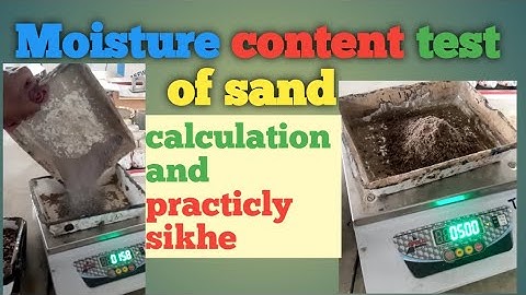 Moisture Content Test of Sand #moisturecontent #qualitycontrol