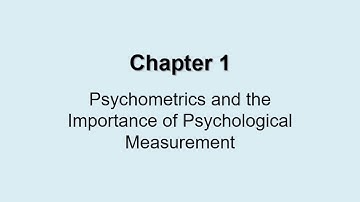 Psychometrics lecture 012820