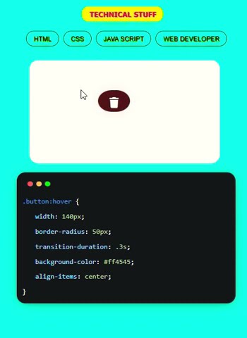 Creating basic delete button | html button | #html #css - YouTube