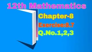 12th Mathematics||Chapter-8||Exercise:8.7||Q.No.1,2,3||Euler's theorem||